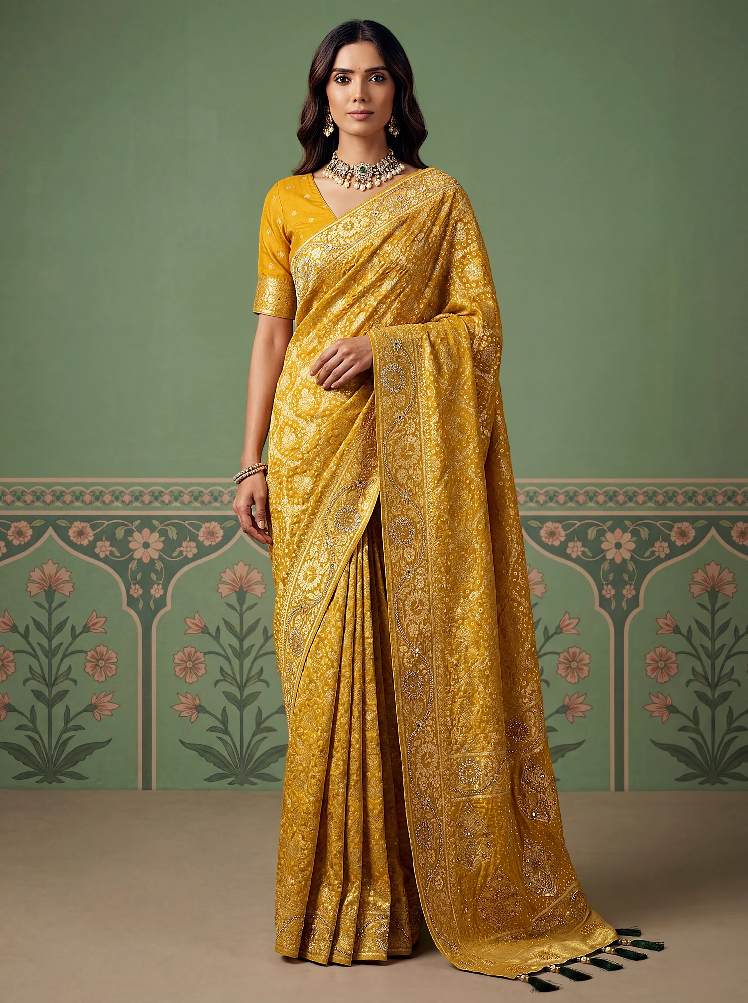 The Rajkanak Saree | Vruxon