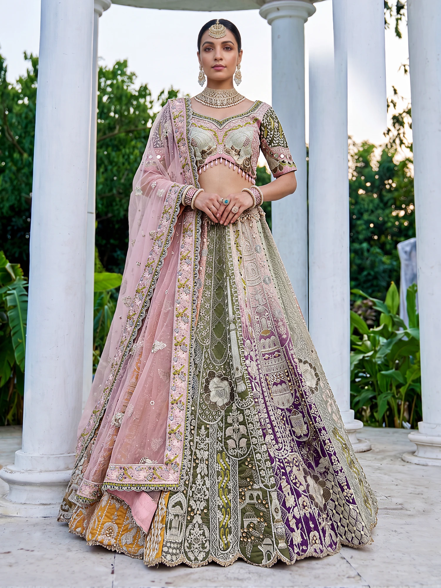 The Royal Mosaic Lehenga Choli | Vruxon