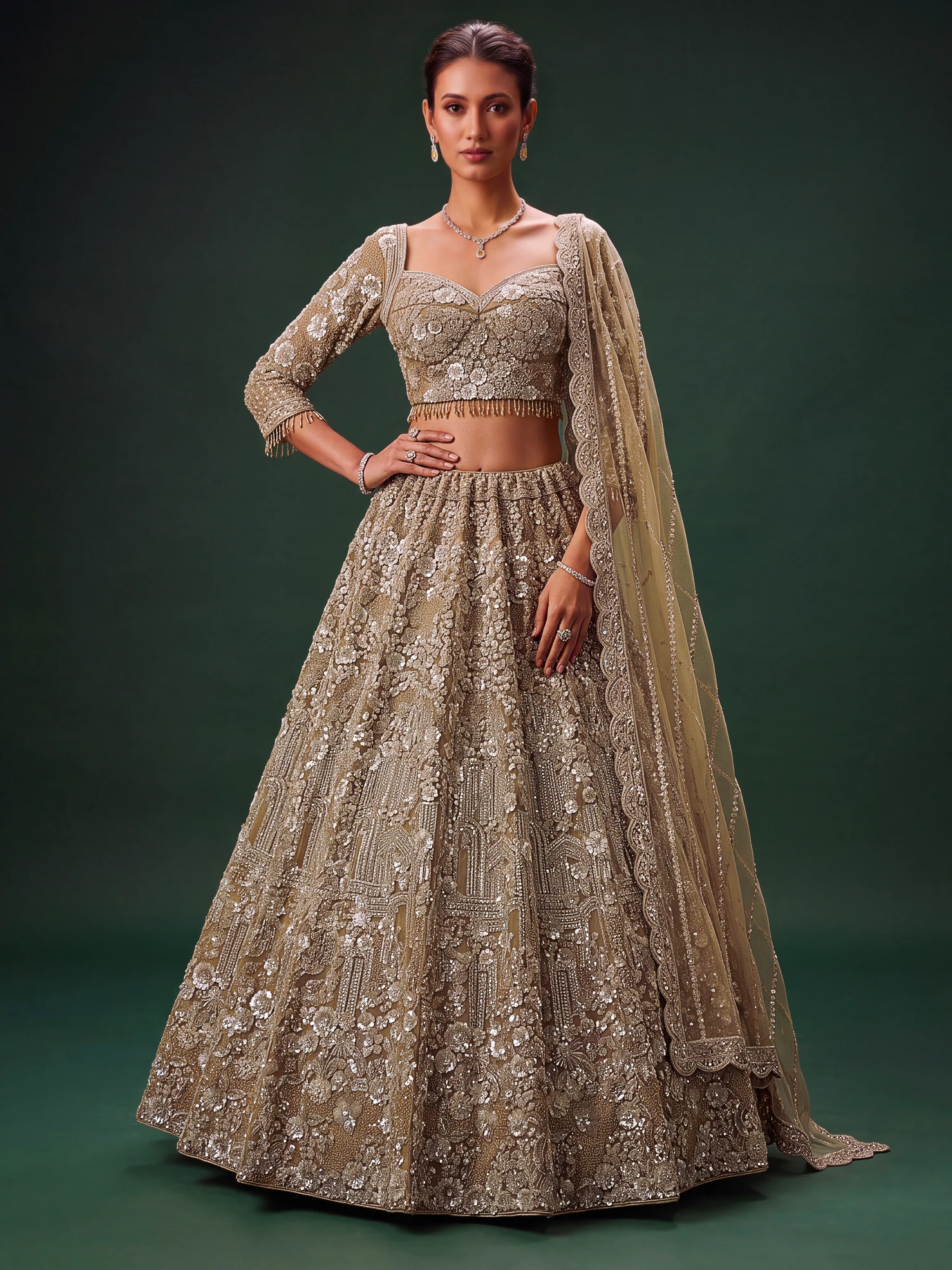 The Golden Hour Lehenga Choli | Vruxon