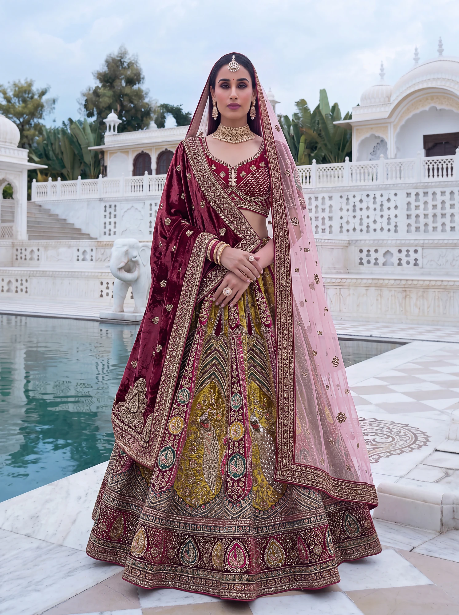 The Mayur Majesty Lehenga Choli | Vruxon