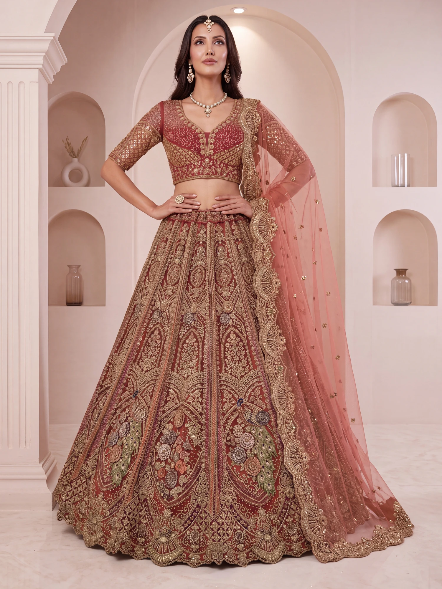 The Peacock Royale Lehenga Choli | Vruxon